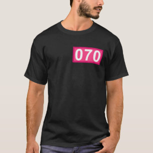 Funny 70 Year Old Gifts Number 070 Patch 70Th Birt T-Shirt