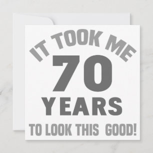 Funny 70th Birthday Card