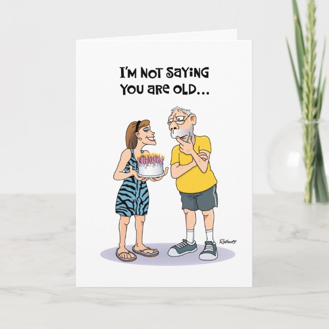 Funny 70th Birthday Card (Front)