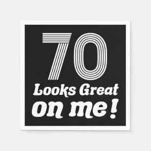 Funny 70th Birthday For Her Napkin