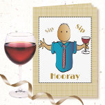 Funny 70th Birthday for Him Male Cartoon Wine   Card<br><div class="desc">Let that special guy celebrating his 70th birthday know that you are toasting him on his special day ...   Personalise it with his name</div>