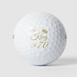 Funny 70th Birthday For Men Golf Balls
