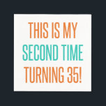 Funny 70th Birthday For Women Napkin<br><div class="desc">A cute birthday gift idea for women turning a milestone age.</div>