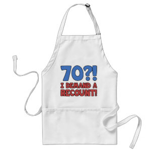 Funny 70th Birthday Gag Gift Standard Apron