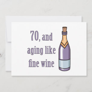 Funny 70th Birthday Gift Ideas Card