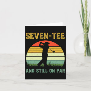 Funny 70th Birthday Golf Pun Golfing 70 Year Old G Card