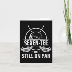 Funny 70th Birthday Golf Pun Golfing 70 Year Old G Card