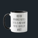 Funny 70th Birthday Mug<br><div class="desc">This funny 70th birthday design is a perfect gift for those celebrating their milestone 70th birthday. The witty saying "Hold On! One Minute You're 20 in the 70s, AND THE NEXT YOU'RE 70 IN THE 20S! WHAT??" captures the disorienting feeling of time flying by. making it perfect for coffee lovers....</div>