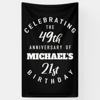 Funny 70th Birthday Personalised Banner