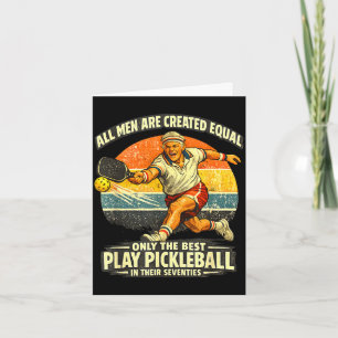 Funny 70th birthday pickleball player 70 years old card