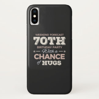Funny 70th birthday sayings iPhone x case