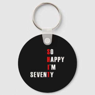 Funny 70th Birthday Shirt 1950 Hilarious 70 Years Key Ring