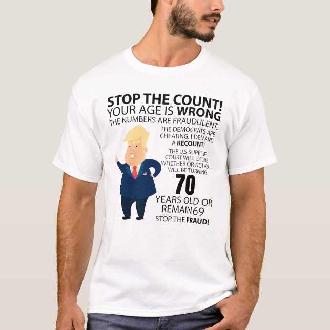 Funny 70th Year Birthday Present Happy Birth year T-Shirt (Front)