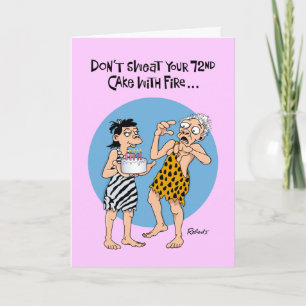 Funny 72nd Birthday Card