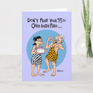 Funny 75th Birthday Card