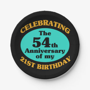 Funny 75th Birthday Gag Gift Paper Plate