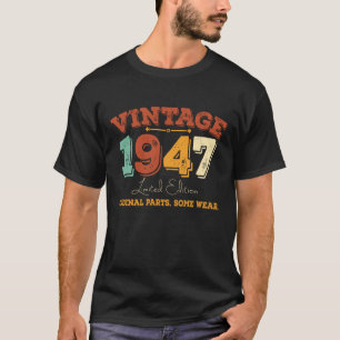 Funny 78 Year Old 1947 Vintage 78th Birthday Gift T-Shirt