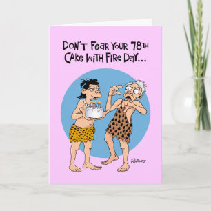 Funny 78th Birthday Card