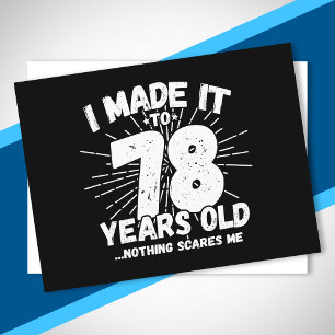 Funny 78th Birthday Quote Sarcastic 78 Year Old Postcard