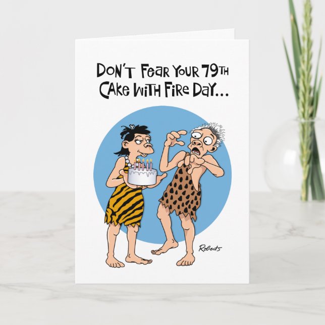 Funny 79th Birthday Card (Front)