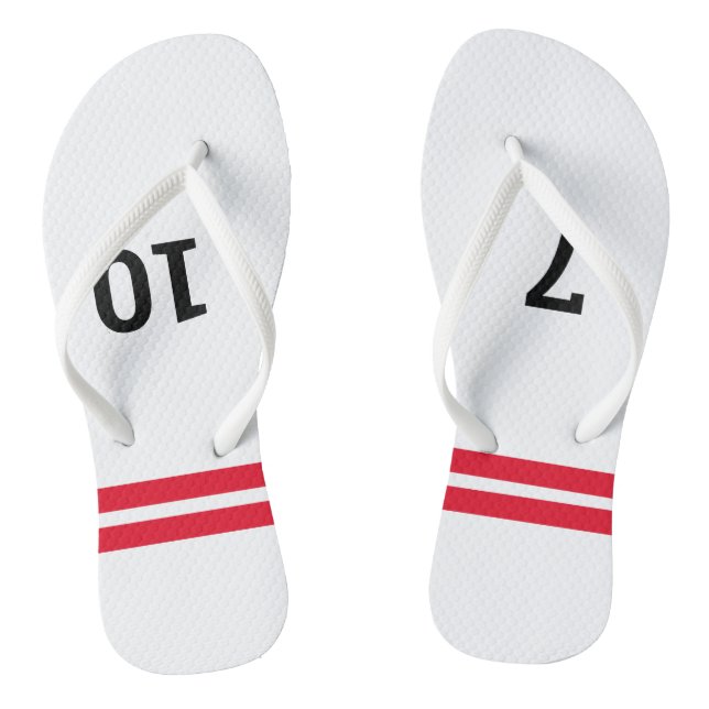 Funny 7-10 Split Bowling Pins | Bowling Shoes Thongs (Footbed)