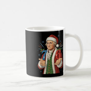Funny 7-6 6-7 George Washington Santa 67 Meme Chri Coffee Mug