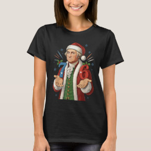 Funny 7-6 6-7 George Washington Santa 67 Meme Chri T-Shirt