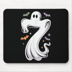 Funny 7 Ghost Meme Halloween Costume Matching Desi Mouse Pad