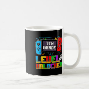 Funny 7th Grade Level Unlocked Gamers Back To Scho Coffee Mug