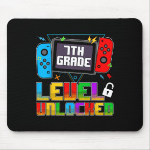 Funny 7th Grade Level Unlocked Gamers Ck To School Mouse Pad