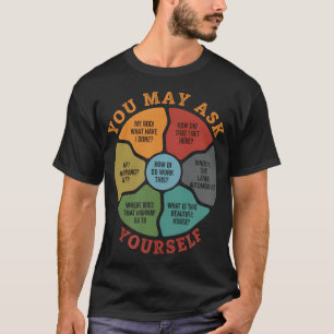 Funny 80's Music Retro Lyrics Pie Chart You May T-Shirt
