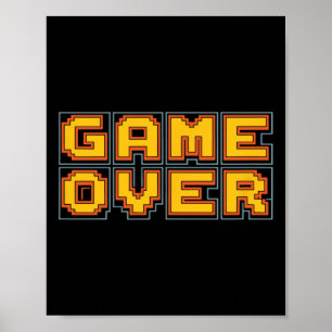 Funny 80s Retro Arcade Video Game Nostalgia Gamer Poster