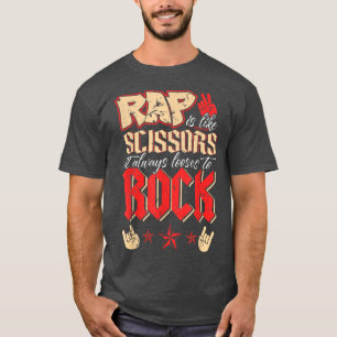 Funny 80s Rock Music Band Fan Rocker, Rap Is Like  T-Shirt