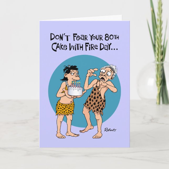 Funny 80th Birthday Card (Front)