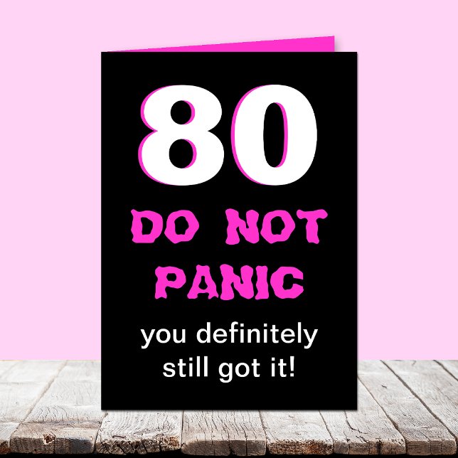 Funny 80th Birthday Card for Women (Creator Uploaded)