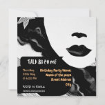 Funny 80th Birthday Party Invitation<br><div class="desc">A funny and naughty 80th birthday party design! It has 3 customisable elements - Date / time,  Venue and RSVP! A black,  white and colour combo that will steal your show!</div>