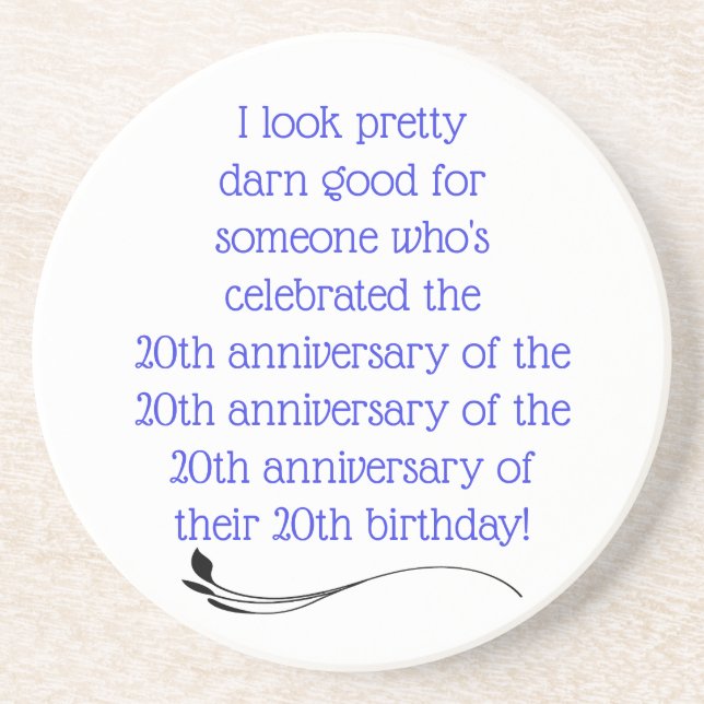 Funny 80th coaster (Front)