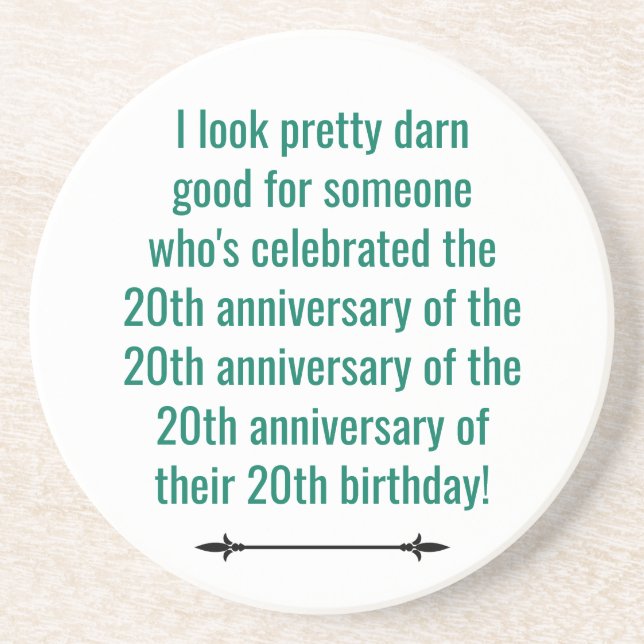 Funny 80th coaster (Front)