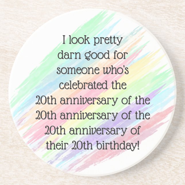 Funny 80th coaster (Front)
