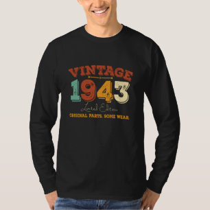 Funny 82 Year Old 1943 Vintage 82nd Birthday Gift T-Shirt