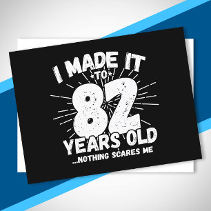 Funny 82nd Birthday Quote Sarcastic 82 Year Old Postcard