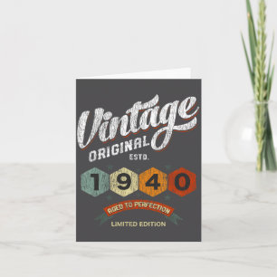 Funny 85 Year Old 1940 Vintage 85th Birthday Gift  Card