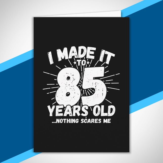 Funny 85th Birthday Quote Sarcastic 85 Year Old Card (Creator Uploaded)