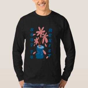 Funny 8647 Subtle Floral Style 86 47 Roman Numeral T-Shirt