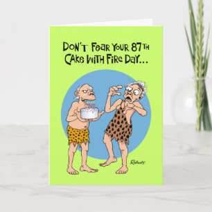 Funny 87th Birthday Card