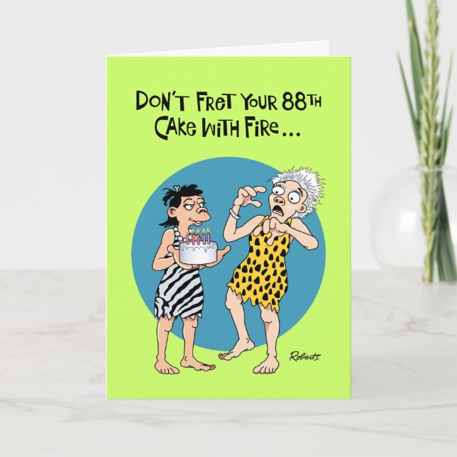 Funny 88th Birthday Card (Front)