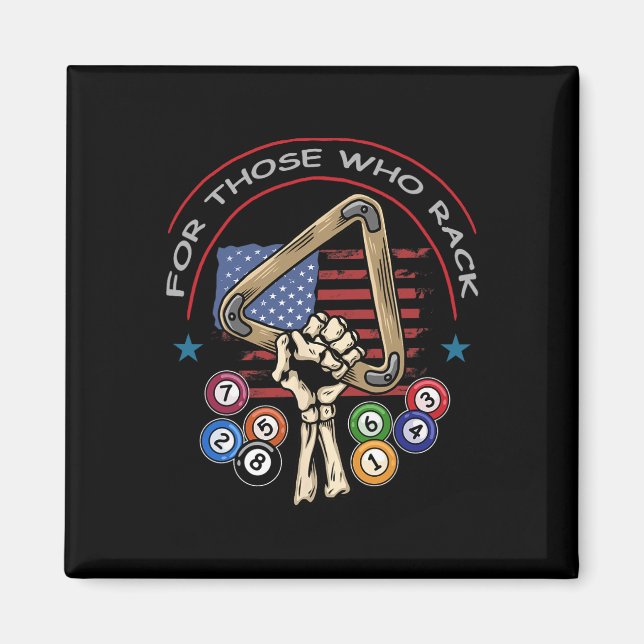 Funny 8 Ball Billiard Pool Player Billiards  Magnet (Front)