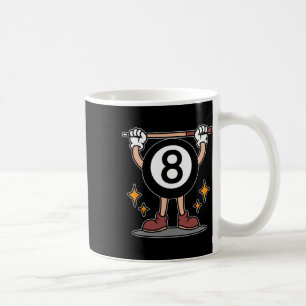 Funny 8 Ball Billiard Pool Player Eight Ball Billi Coffee Mug