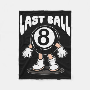 Funny 8 Ball Billiard Pool Player Eight Ball Billi Fleece Blanket
