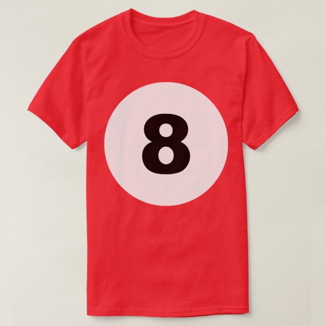 Funny 8 Ball Lazy Costume Billiard Men Kids Women  T-Shirt (Design Front)